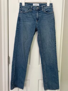 Just Black Denim High Rise Straight Leg Jeans | Medium Wash